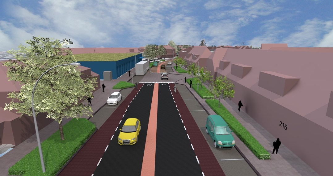 illustratie nieuwstraat voor referentie