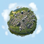 wereldbol klimaatadaptatie